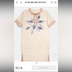 COACH x KEITH HARING Linen with Sequins Shift Dress